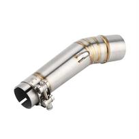 Motorcycle Exhaust Vent Middle Link Pipe for NC700X NC750X NC750S NC700S 2012‑2017 gray