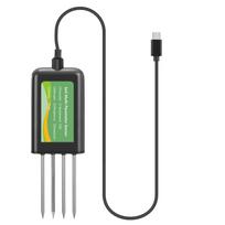 8 viename dirvožemio jutiklis žemės ūkiui pH EC Drėgmės NPK testeris Android/Harmony OS USB Išmanusis dirvožemio matuoklis tiksliam ūkininkavimui