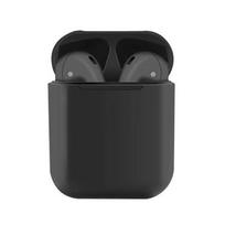 „I12 TWS“ belaidės ausinės „Bluetooth 5.0 Touch Sport“ ausinės „Stereo Surround Bass“ ausinės, skirtos „Android“ telefonui juoda