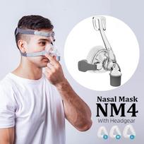 BMC NM4 nosies kaukė CPAP kaukė miego kaukė su galvos apdangalu S/M/L Trijų dydžių, tinka CPAP aparatui prijungti žarną ir nosį S