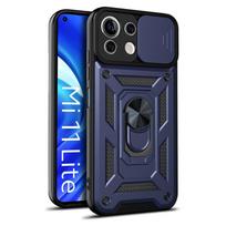 Xiaomi Mi 11 Lite Case Smūgiams atsparūs šarvai telefonų dėklai, skirti Xiomi Mi11 Xiaomi11 Lite Ne 5g Mi 11Lite Light Magnetic Ring Cover For Mi 11 Lite 5G NE black