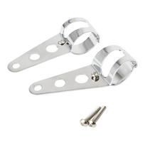 43mm-50mm Šakės Chromuotas Priekinio Žibinto Tvirtinimo Laikiklis Motociklo Priekinio Žibinto Laikiklio Adapteris gray
