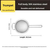 Namų virtuvės sietelis sojų pienui, 304 nerūdijančio plieno smulkus tinklelio sietas, Kūdikių maisto itin smulkus filtras Depth3.5cm,Length30cm dramblio kaulas
