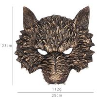 3D Realistiška Vilkolakio Kaukė Minkšta PU Putplasčio Vilko Galvos Kaukė Paslaptinga Helovino Cosplay Gyvūno Kaukė Kostiumo Rekvizitas Šventės Dekoracija sidabras