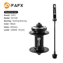 FAFX MTB Bike 32/36 Holes Sealing Bearing Hubs Compatible 7/8/9/10/11 Speed Cassette Cogs Disc Brake Alloy Hub Bicycle Parts black