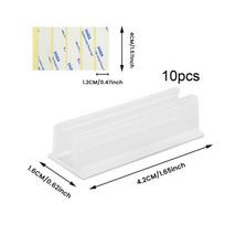 LED Strip Light Clips Clear Waterproof LED Strip Clip Brackets 10 Piece Neon Mounting Clear Waterproof Brackets Adhesive Holder balta