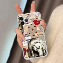 Singer S-Sabrina C-Carpenter Fit For IPhone 16 15 Promax Phone Case IPhone 14 11 12 High End 13 Pro Silicone iPhone 16 gray