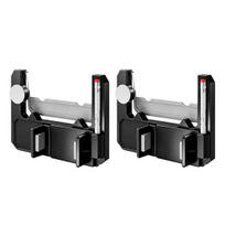 1/2Pcs Golf Cart Steering Wheel Phone Holder, Flip-Up Cell Phone Mount with Pencil Slot, Ball Marker Storage, Universal Golf Cart Accessories 2pcs gray