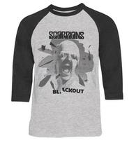 SCORPIONS - 'Black Out' Raglan XXL gray