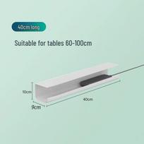 Under-Desk Cable Management Rack: No-Drill Wire Storage & Power Strip Holder with Cable Ties balta