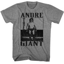 Andre The Giant Boxed Black Photo WWE Wrestling Legend Men's T Shirt XL black