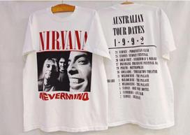 Nirvana Band Kurt Cobain American Vintage Rock TShirt Hip Hop Street Clothing Unisex Oversized Cotton Tee Harajuku Y2k Tops Unisex S gray