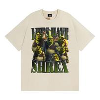 New Funny Lets Have Shrex Shrek Graphic Meme T Shirt Unisex Unisex Fashion Vintage Short Sleeve TShirts Cotton Oversized TShirt M black