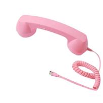 Tipas- Retro telefono stacionaraus telefono ragelis, Telefono ragelis mobiliajam telefonui, Vintažinis prijungiamas rankinis 1m One Size rožinė