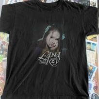 Lana Del Rey Indie Pop Singer Retro Portrait Vintage Graphic Tee M gray