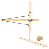 Single Vesion Emergency Gear Props Paulownia Material Outdoor Bow Drill Tools Portable Gear Friction Fire Starter beige