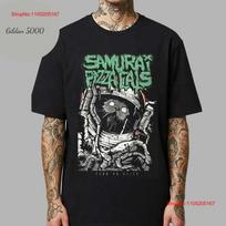 Samurai Pizza Cats Band Fear No Slice Merchandise Astronaut Cat T Shirt Vintage Graphic Stylish Designer Clothes 4XL black
