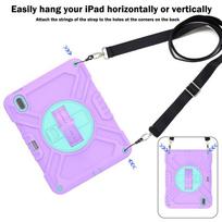 Universal IPad Case 10th Gen 10.9 Inch Pro 11 Air 4/5 Mini 6 With Rotating Stand Shockproof Silicone Strap Included iPad 9.7 2017, 2018, iPad Pro 9.7, iPad Air 2 pink