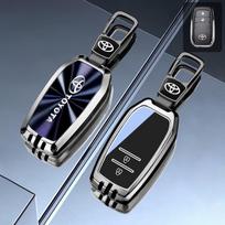 Automobilio sulankstomo rakto dėklas Dangtelis Korpusas Raktų pakabukas Toyota Corolla Altis Auris Aygo Yaris Camry RAV4 Verso TC IM Pultelio Aksesuarai black