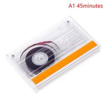 Standartinis kasetės grotuvas Tuščia kasetė Įrašymui Kalbai Muzikai 45/60/90 Minučių Magnetinė Audio Juosta Įrašymui A1 white