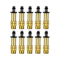 Greenhouse Sprinklers Spray Nozzle Adjustable Copper 10PCS beige