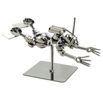 ABKP-For Floating Diving Lover Bar Club Decor Diver Decorative Statue Snorkeling Man Aquanaut Iron Art Statue Metal Sculpture gray