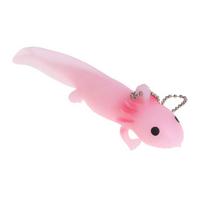 For Girls Gag Gifts Brinquedo Funny Keychain Antistress Soft Fish Giant Salamande Stress Toy Squeeze Prank Joke Toys pink