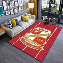 Swindon Town FC Logo Carpet suitable as a non-slip mat for the living room or bedroom sofa 70x100cm( 27x39in )