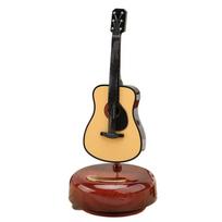 simulation Rotating Music Box Classical Guitar Model Ornaments Instrument Music Box  Birthday Gift 2