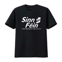 Streetwear Patriotinis Airijos Sinn Fein Sloganas Žemėlapio Spaudinys Laisvalaikio Marškinėliai vintage Skalbti Stilingas mados Patogus Minkštas 4XL black