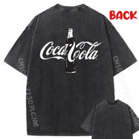 Coca Cola Single Glass Bottle Mens Shirts Graphic Tee Oversized T Shirt Harajuku Black Shirt Graphic Tees Fall T Shirt M black