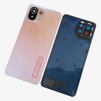 Back Cover For Xiaomi Mi 11 Lite Glass Battery Cover Housing  Cases Mi11 Youth NE 5G With Camera Lens Replacement Pink 5G beige