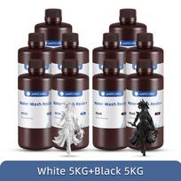 ANYCUBIC 10KG Water-Wash Resin For LCD 3D Printer High Precision Low Odor Low Viscosity 3D Printing Standard Photopolymer
