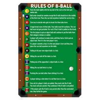 Billiards Metal Tin Signs Snooker Wall Art Posters Plaque Sign Vintage Iron Painting Decoration for Home Cafe Game Room Club Bar 40x30cm brown