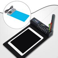 LCD Screen Heating Station Pad Sturdy Compact Nonslip for Smartphone Tablet black