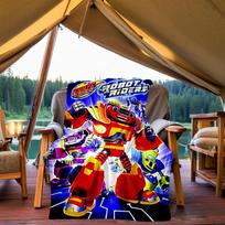 1 vnt. Blaze ir Monster Machines lauko pledas, lengvas flanelis, visų sezonų naudojimui ant sofos, lauke, stovyklavimui, svetainėje, biure, kėdės 80x120cm blue