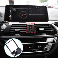 Mobile Phone Bracket Center Air Vent Mount Holder For BMW X3 G01 X4 G02 2018-21 black