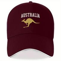 Kengūros Australija Beisbolo kepuraitė Poliesterio Lengva Kvėpuojanti Sportinė Lauko Unisex Suaugusiųjų Galvos Apdangalas One Size black