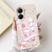 Case for Xiaomi Poco X7 Pro 6.67'' Back Cover Fashion Flower Slim Soft Silicone Funda Xiaomi PocoX7 Pro Shockproof Phone Capa Poco X7 Pro white