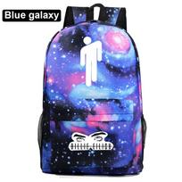 Billie Eilish Zip Opening Travel Backpack School Picnic Wear Resistant Bag Black gray