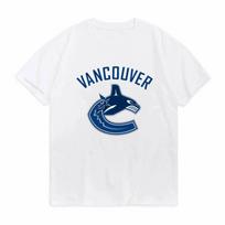 Vankuverio ledo ritulio retro Canucks čiuožimo marškinėliai 100% medvilnės su grafiniu spaudiniu Unisex trumpomis rankovėmis Retro Y2k viršutiniai drabužiai M blue