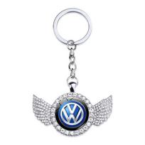 Metaliniai automobilio raktų pakabukai Raktų laikikliai žiedai Volkswagen VW Jetta Golf Polo Passat Bora Beetle MK7 MK6 Tiguan Touran T-CROSS Dg2 sidabras