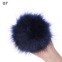 15cm dirbtinio kailio pomponas moteriškai kepurei, kailiniai pomponai kepurėms, skrybėliams, dirbtinio kailio pomponas megztoms kepurėms, kepuraitėms, beanie, skullie black