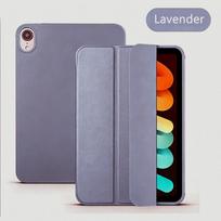 For iPad mini 7 (A17 Pro) 8.3 / iPad Mini 6 , Soft Silicone Tablet Case , Magnetic Flip Smart Cover , Auto Wake / Sleep gray