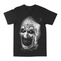 The Terrifier Big Face Portrait Classic Horror Movies T-Shirt Cotton Graphic Tee Men Women Summ M white