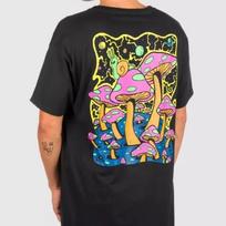 Alab Psychedelic Black Snail Trippy Mushroom T Shirt Small Vintage Casual Homme Soft Fashion Stylish Designer Clothes XL beige