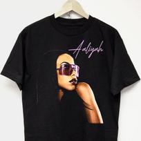 Aaliyah grafinis marškinėlis 90-ųjų r&b hip hop muzikos koncertinė kelionė prekybinė prekė vintažinis repo marškinėlis Unisex marškinėlis S black
