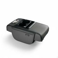 Central Armrest Box, Car Pad, Multifunctional Storage Box with Drink L_Gray gray