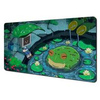 Vibrant Frog Anime Illustration Design Mouse Pad Desk Mat Gaming Pad Nonslip Stitched Edge Pc Accessories Computer Mousepads 800x300x3mm blue