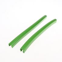 2Pcs Skateboard Deck Guards Protector U Channel Design Rubber And Steel Bumpers Bump Longboard Dance Board Crash Rubber Strip 2Pcs žalia